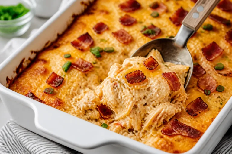 High Protein Crack Chicken Bake – Creamy, Cheesy, and Satisfying
