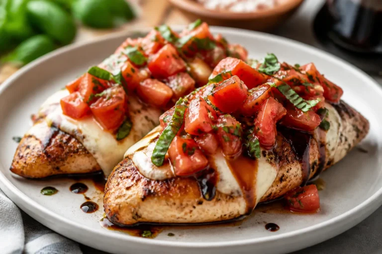 High Protein Bruschetta Chicken – Fresh, Fast, and Satisfying
