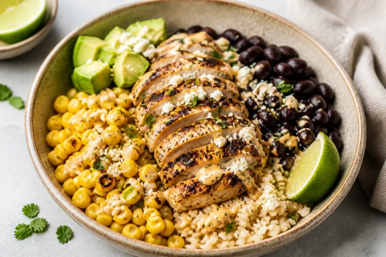 Street Corn Chicken Protein Bowls – Bright, Flavor-Packed, and Satisfying