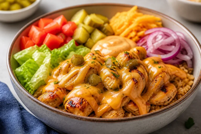 Chicken Cheeseburger Bowls – A Fresh, Satisfying Weeknight Favorite