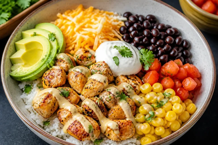 High Protein Chicken Taco Rice Bowls – Fresh, Filling, and Weeknight-Friendly