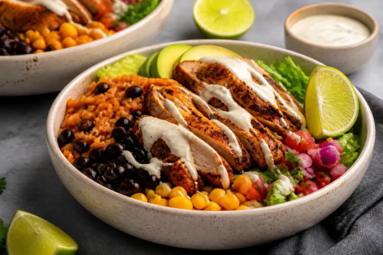 Air Fryer Chicken Burrito Bowls – Fast, Fresh, and Flavor-Packed