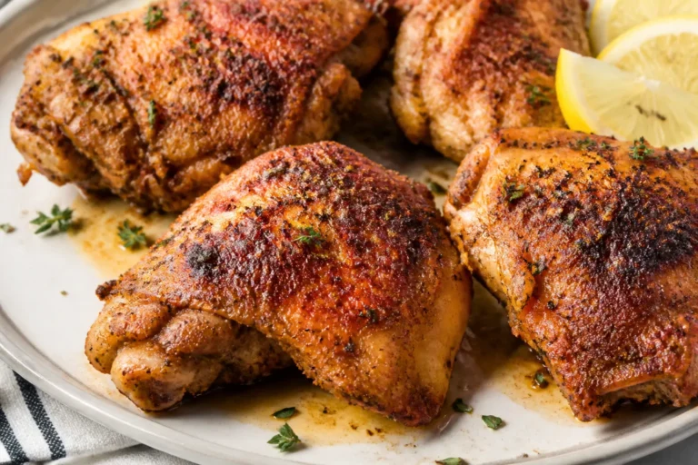 High Protein Crispy Baked Chicken Thighs – Easy, Flavorful, and Satisfying