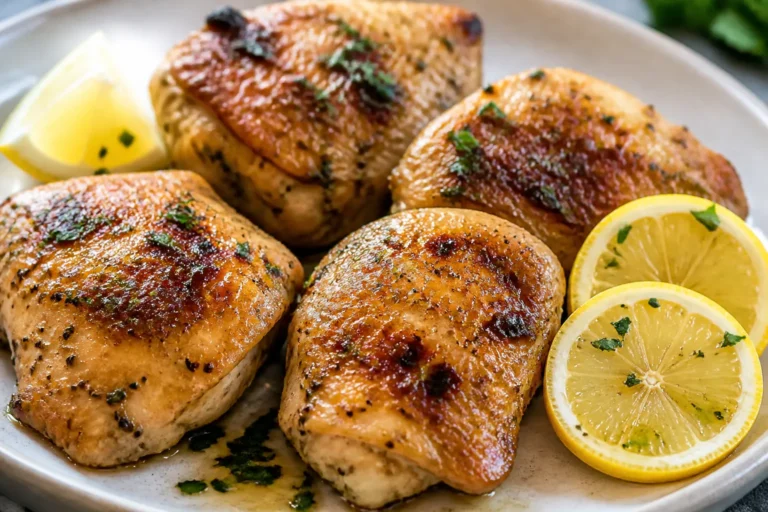 High Protein Lemon Pepper Chicken Thighs – Bright, Juicy, and Easy