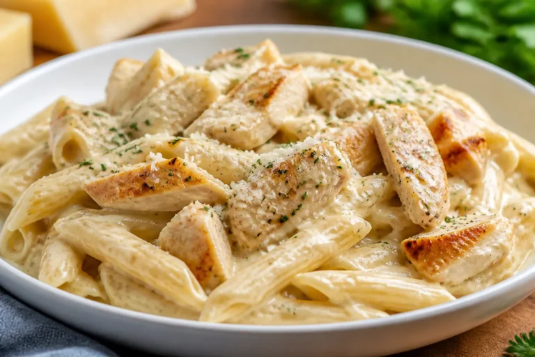 High Protein Chicken Alfredo Pasta – Creamy, Satisfying, and Weeknight-Friendly