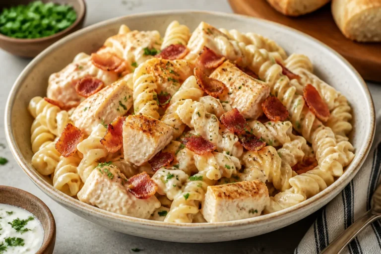 High Protein Chicken Bacon Ranch Pasta – Creamy, Satisfying, and Weeknight-Friendly