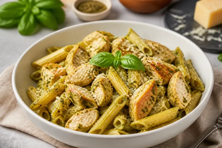 High Protein Chicken Pesto Pasta – A Fresh, Satisfying Weeknight Favorite