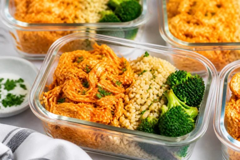 Slow Cooker Buffalo Chicken Meal Prep – Easy, Flavor-Packed Lunches