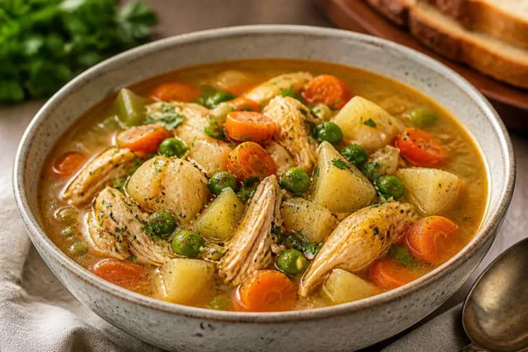 Slow Cooker Protein-Packed Chicken Stew – Cozy, Hearty, and Easy