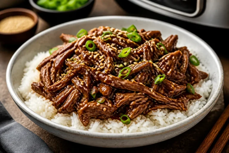 Slow Cooker Korean Beef – Tender, Saucy, and Weeknight-Friendly