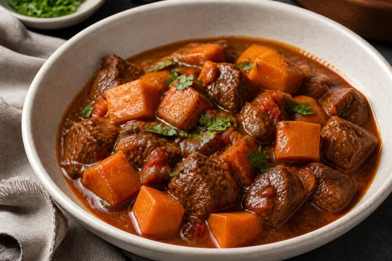 Slow Cooker Lean Beef & Sweet Potatoes – Comforting, Simple, and Satisfying