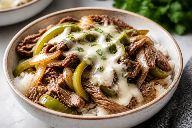 Crockpot Philly Cheesesteak Bowls – Comforting, Easy, and Flavor-Packed