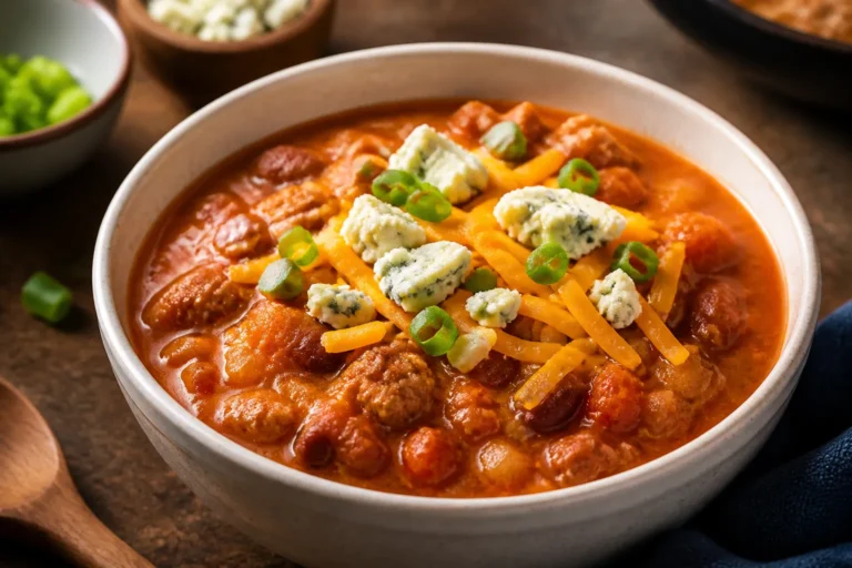 Crockpot Buffalo Turkey Chili – Hearty, Spicy, and Easy