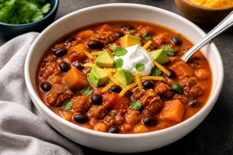 Crockpot Turkey Sweet Potato Chili – Cozy, Hearty, and Weeknight-Friendly