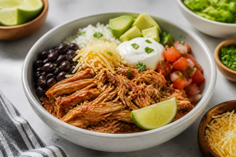 Slow Cooker Turkey Burrito Bowls – Easy, Flavorful, and Weeknight-Friendly