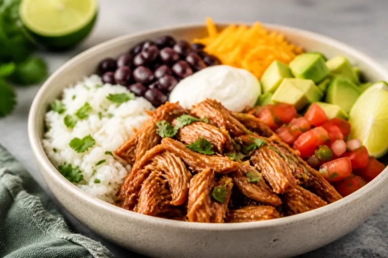 Crockpot Pork Burrito Bowls – Easy, Flavor-Packed Weeknight Dinner