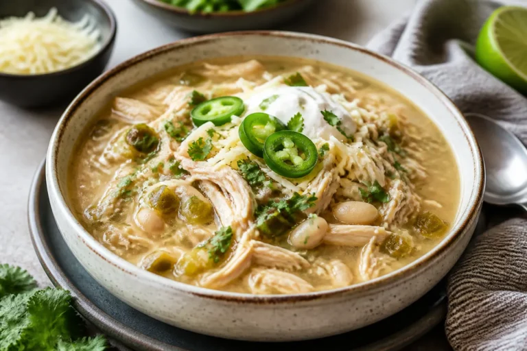Slow Cooker White Bean Chicken Chili – Cozy, Creamy, and Easy