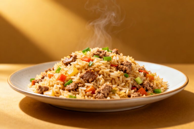 High Protein Ground Turkey Fried Rice – Fast, Flavorful, and Satisfying