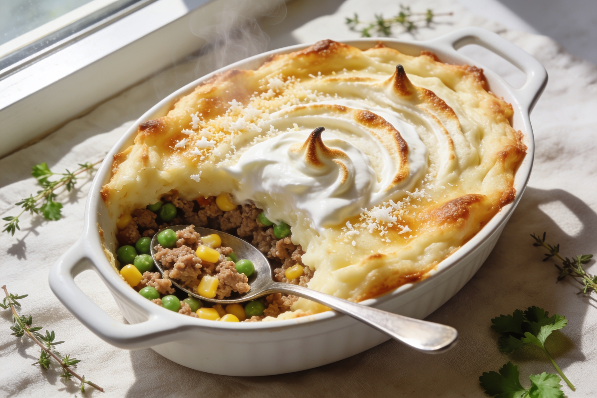 High Protein Ground Turkey Shepherd's Pie
