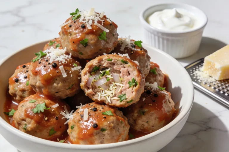High Protein Ground Turkey Meatballs