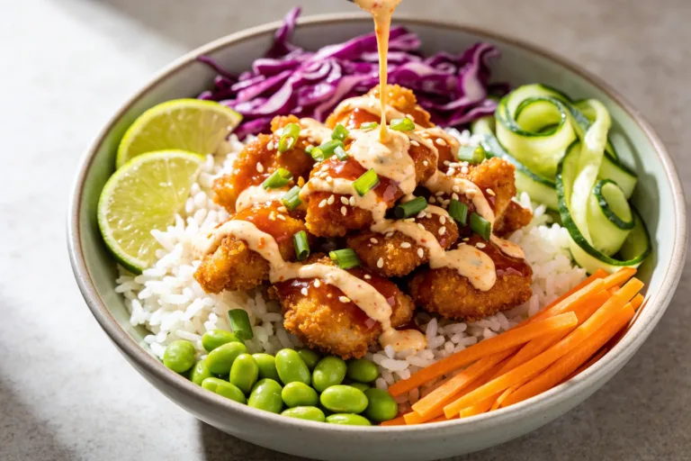 High Protein Bang Bang Chicken Bowls