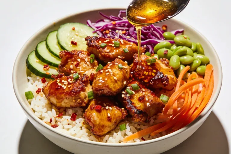 High Protein Hot Honey Chicken Bowls