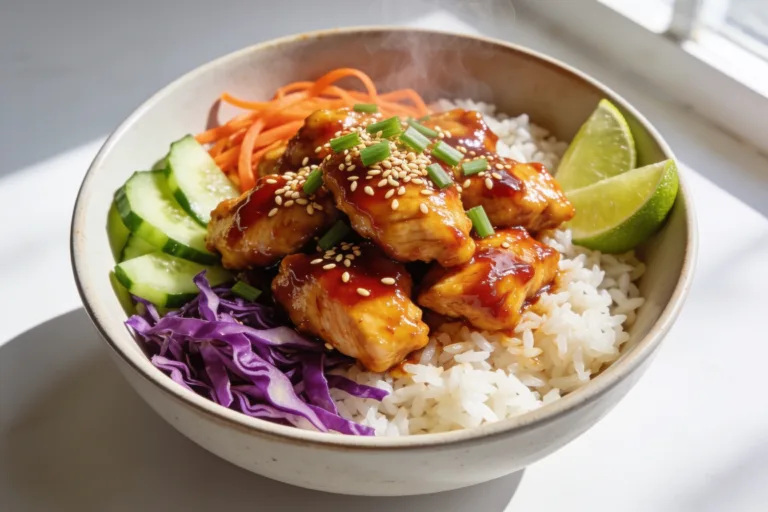 High Protein Sweet Chili Chicken Bowls