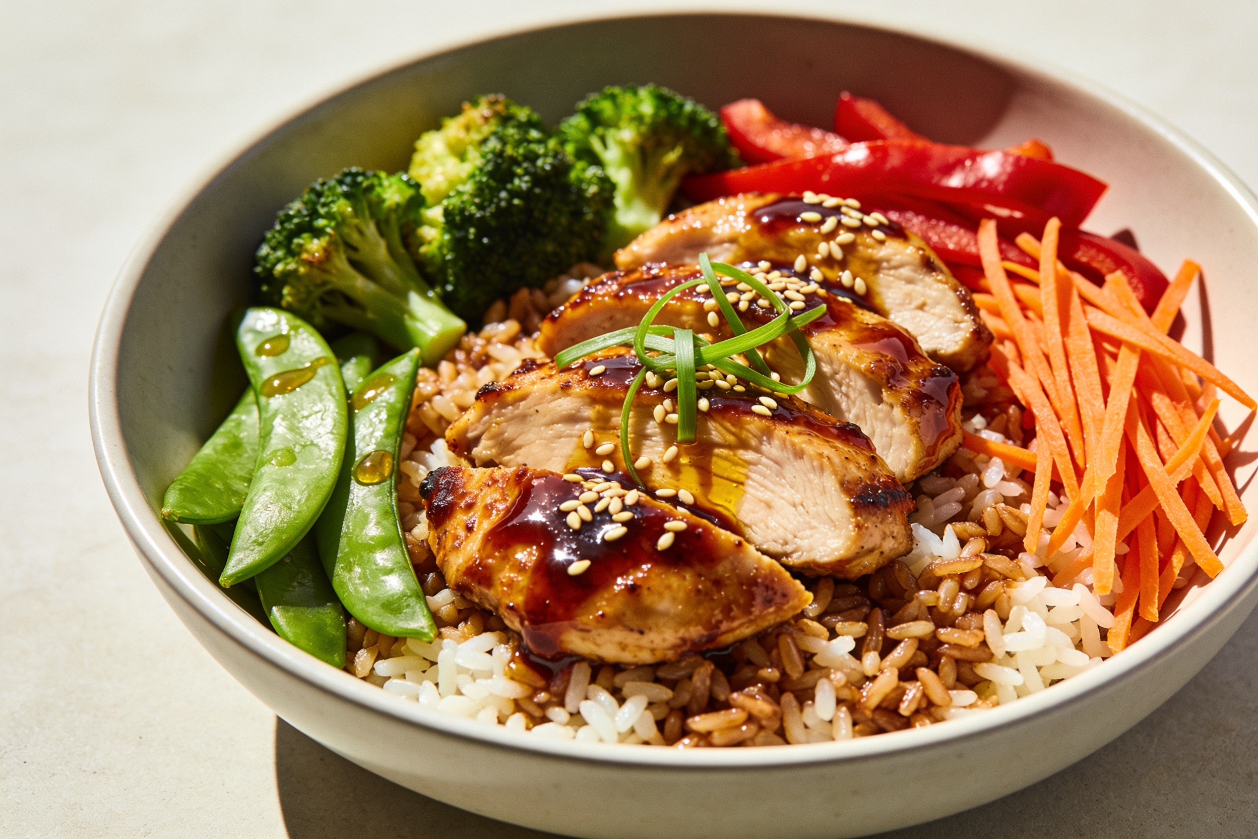 High Protein Teriyaki Chicken Bowls