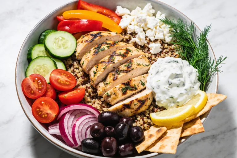 High Protein Greek Chicken Bowls