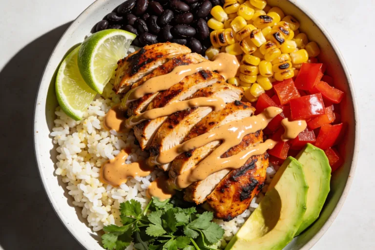 High Protein Chipotle Chicken Bowls