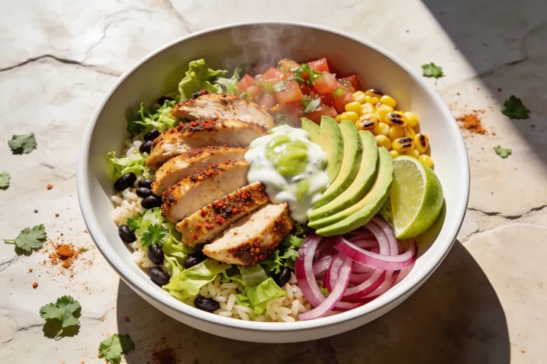 High Protein Taco Chicken Bowls