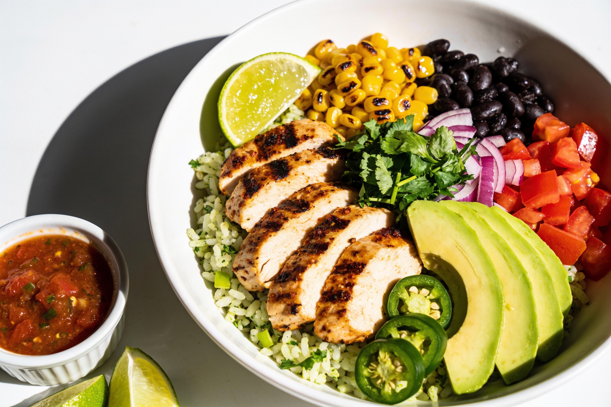 High Protein Mexican Chicken Rice Bowls
