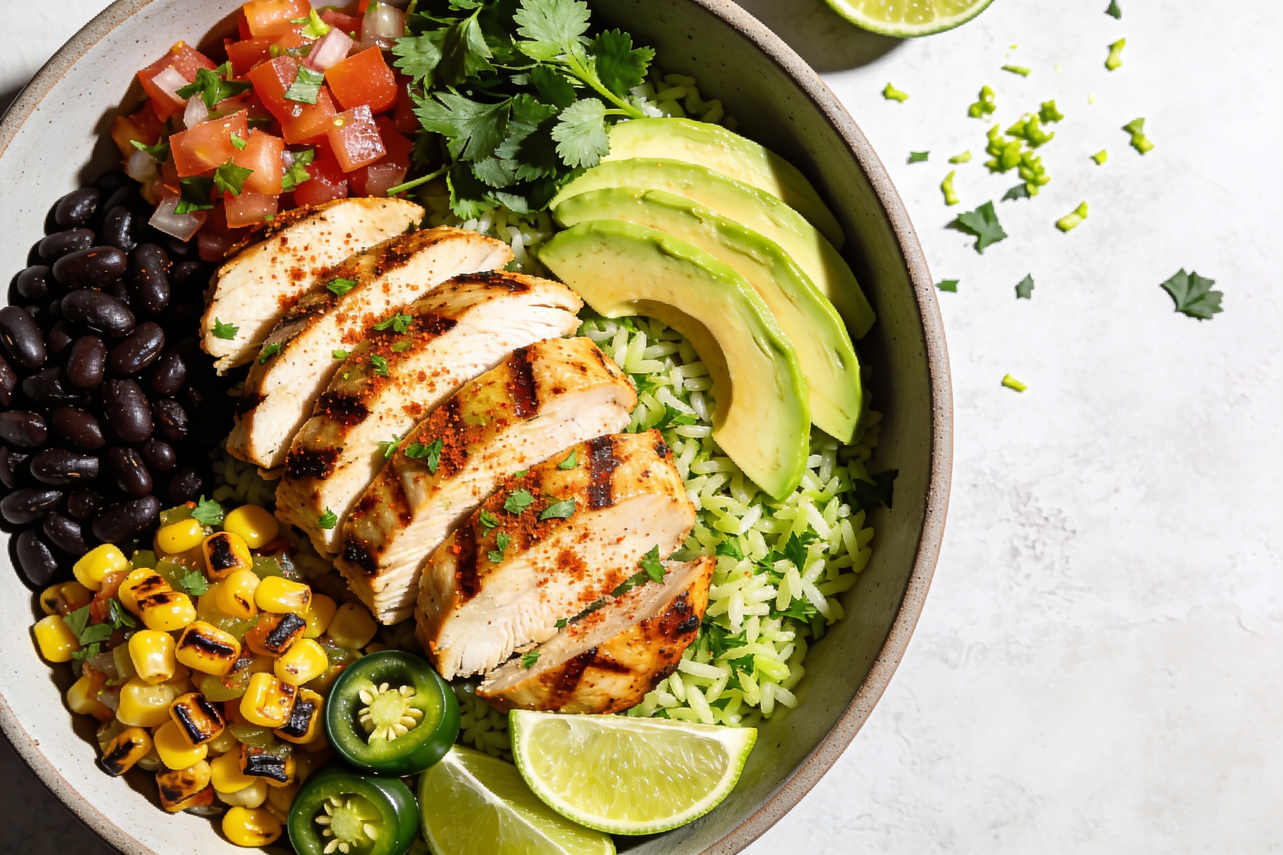 High Protein Southwest Chicken Bowls