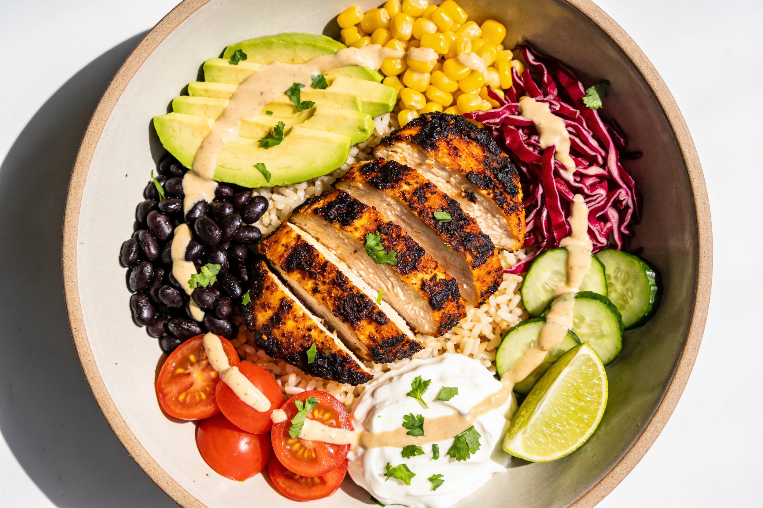 High Protein Blackened Chicken Bowls