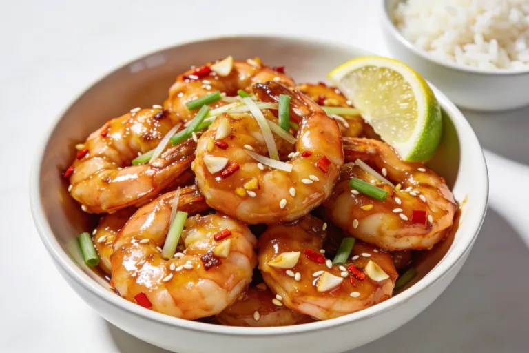 High Protein Honey Garlic Shrimp