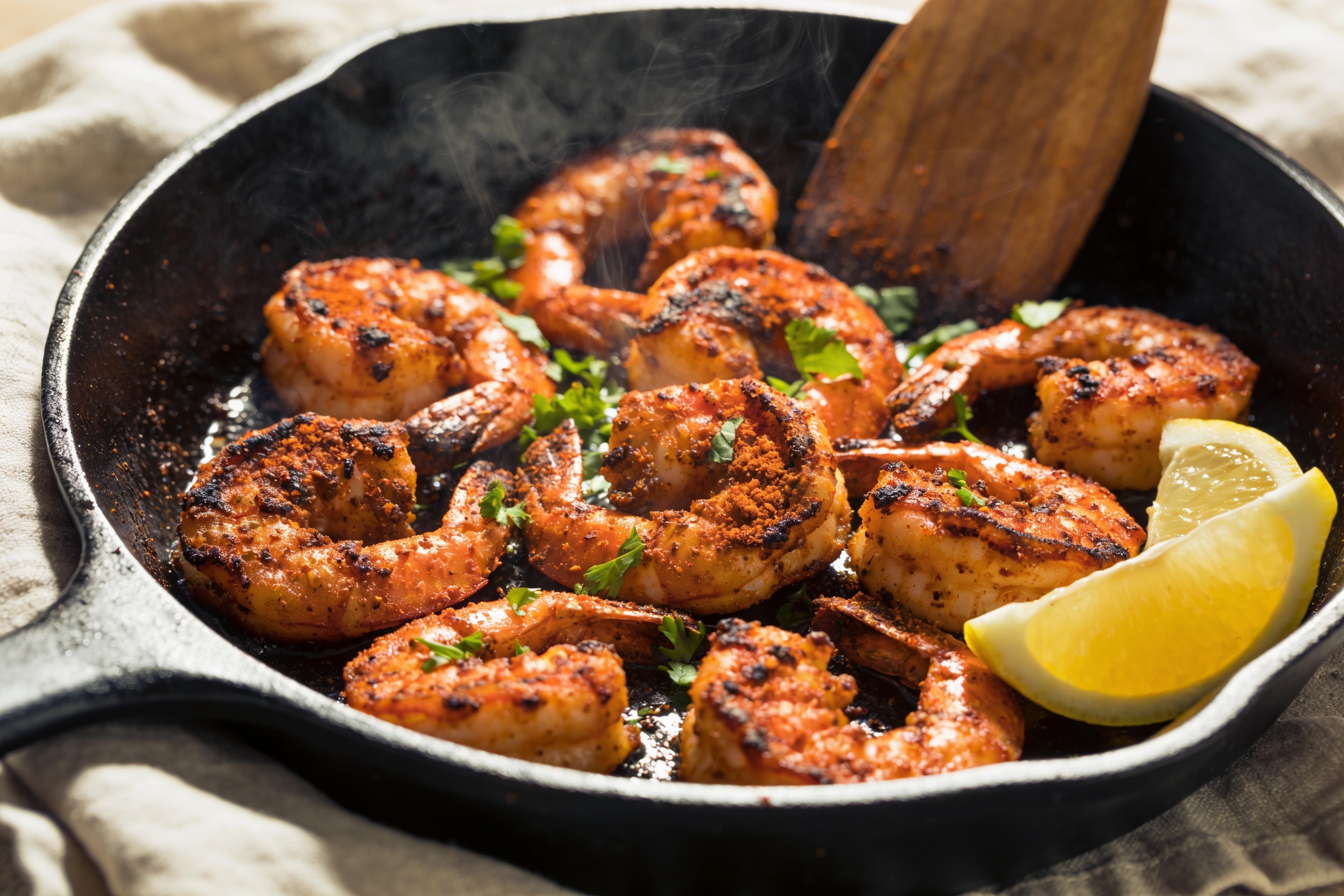 High Protein Blackened Shrimp