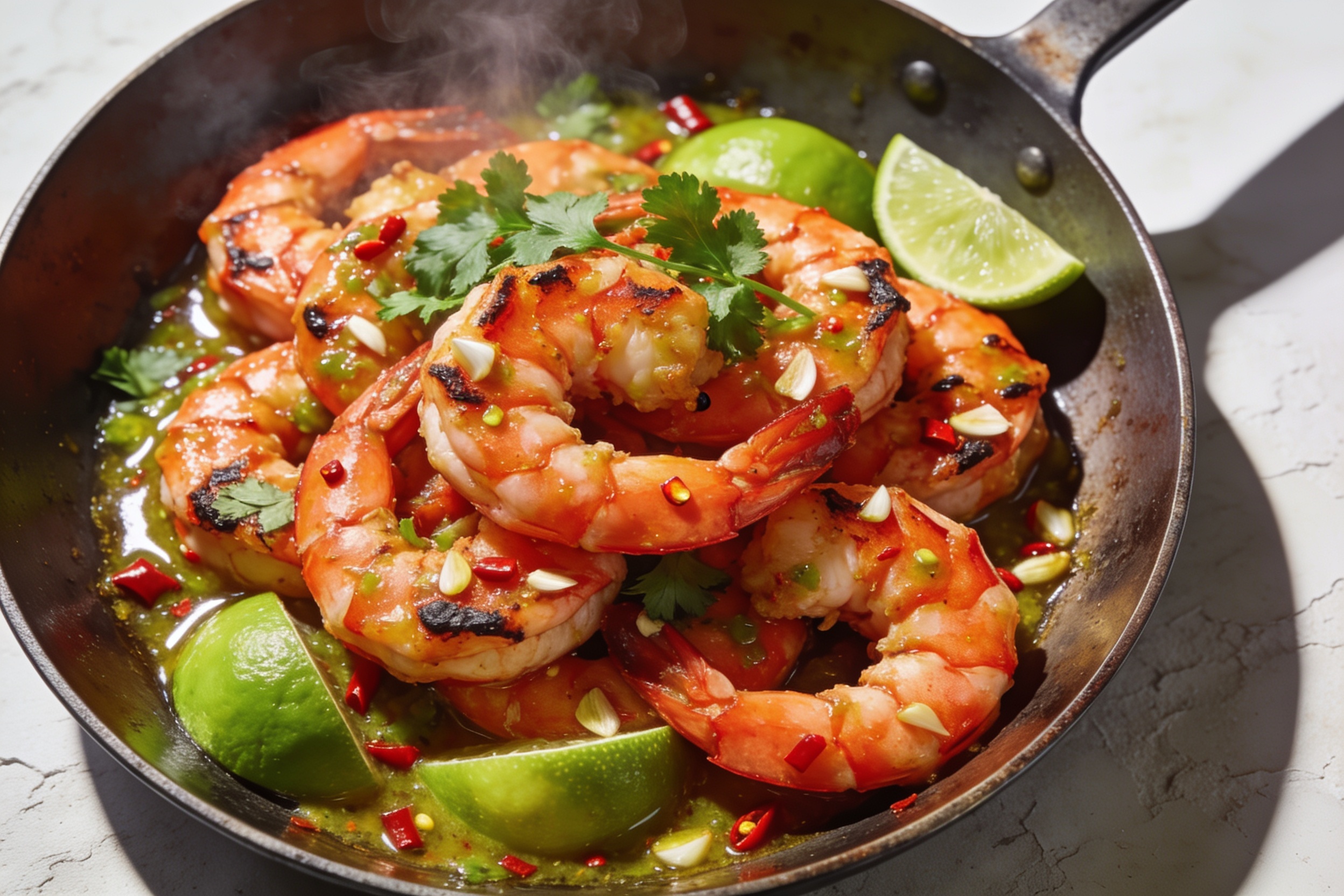 High Protein Chili Lime Shrimp