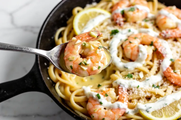 High Protein Shrimp Scampi