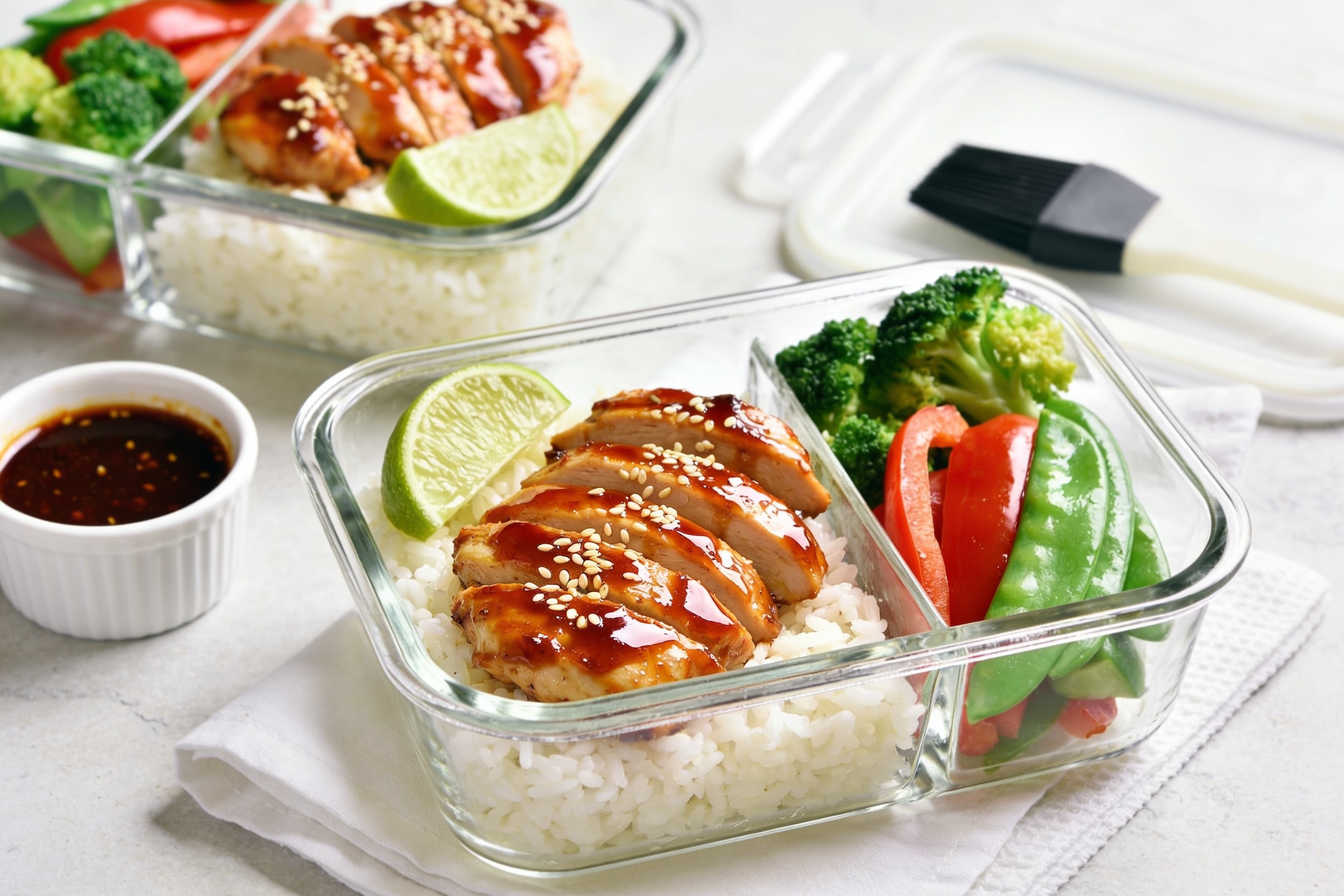 High Protein Sweet Chili Chicken Meal Prep