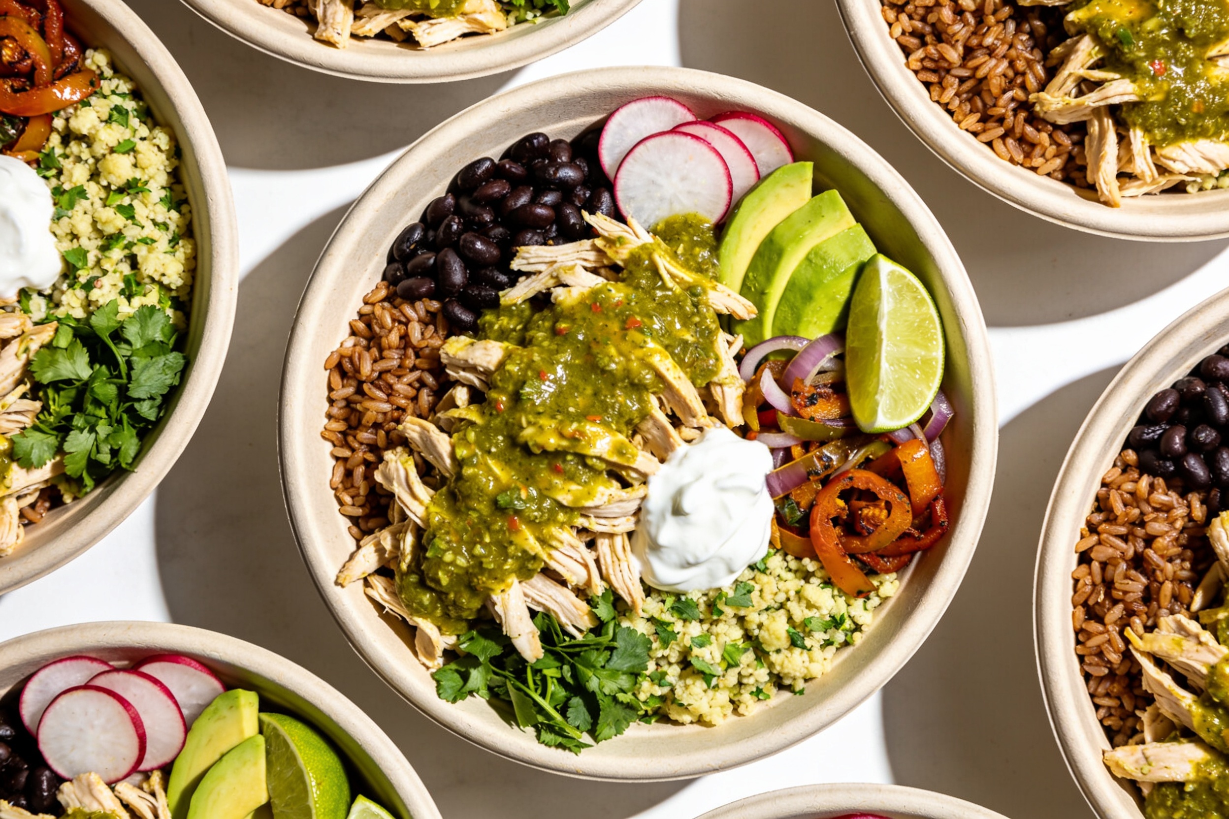 High Protein Salsa Verde Chicken Meal Prep