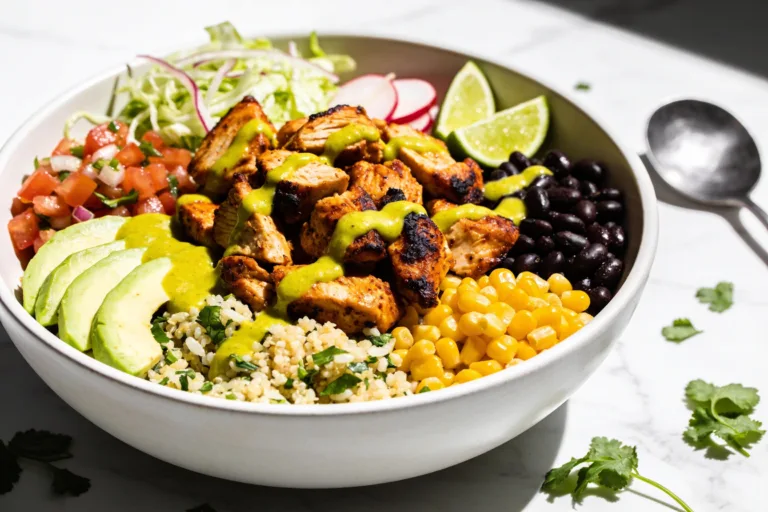 High Protein Chipotle Chicken Bowls