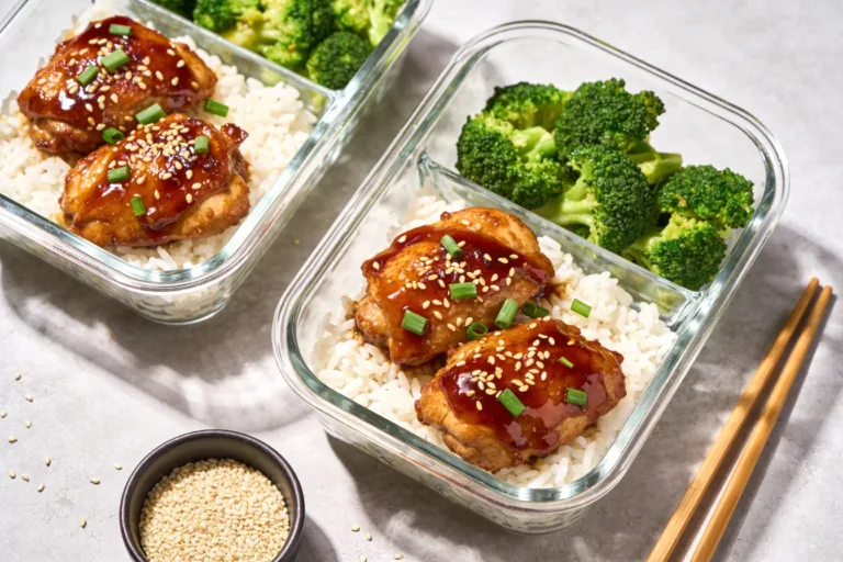 High Protein Sesame Chicken Meal Prep