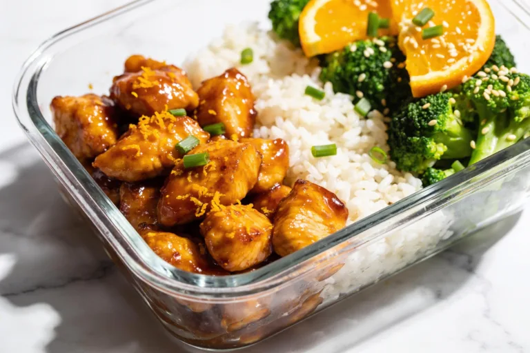 High Protein Orange Chicken Meal Prep