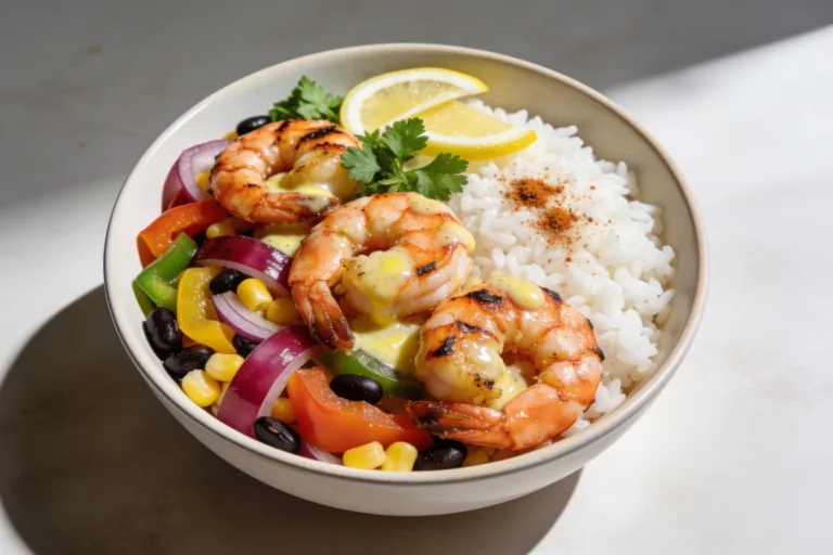 High Protein Cajun Shrimp Rice Bowls