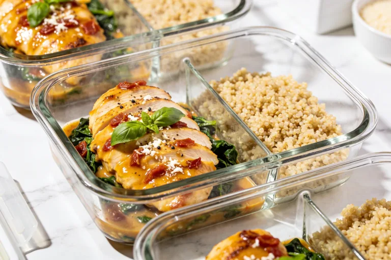 High Protein Marry Me Chicken Meal Prep